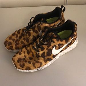 Leopard hair Nike Roshe One Custom Sneakers 9M